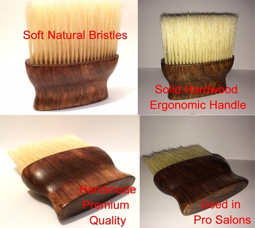 Salon neck face duster brush - &,