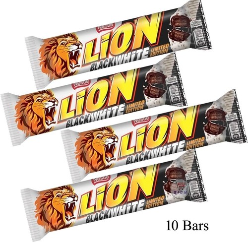 Nestle lion black - black, white