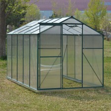 4x6 6x6 8x6 10x6 ft Walk-In Greenhouse Garden Polycarbonate Greenhouse Aluminium
