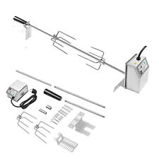 117cm BBQ Rotisserie BBQ Skewer with Motor for Rotisserie Gas Grill Stainless Steel Best