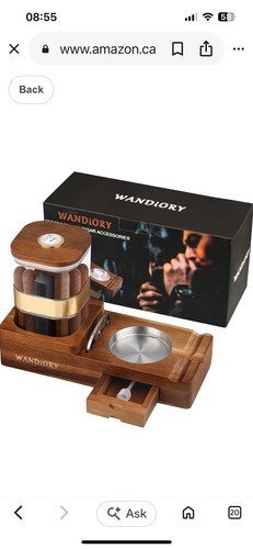 Humidors and cigar accessories - and,