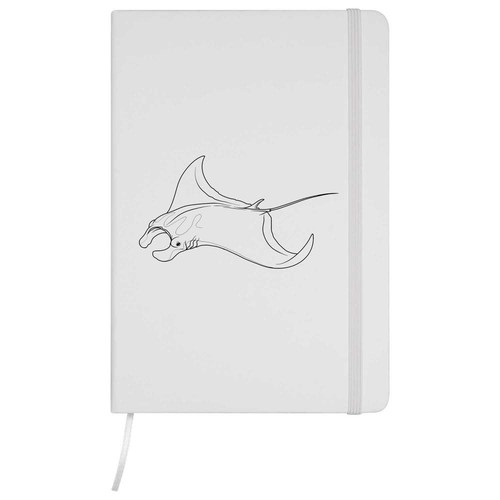 Manta ray white hardcover - 'manta, ray'