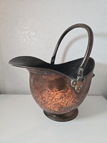 Large antique hammered - hammered, copper