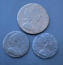 3x William III Half Penny &