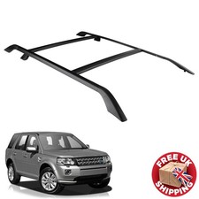 4 PCS ROOF RAILS CROSS BAR RACK FOR LAND ROVER FREELANDER 2 L359 2006-2014 BLACK
