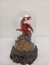 Franklin Mint Dragon Storm Red Dragon on Treasure In Globe Light Up