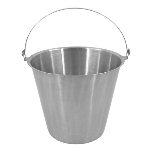 12l stainless steel bucket - steel,