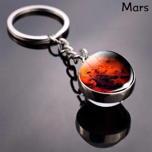 Double side space keychain - side,