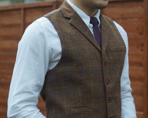 Mens milano tweed collared - milano,