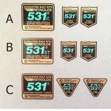 Reynolds 531 TI frame and fork post 1977 choices  B One set per sale