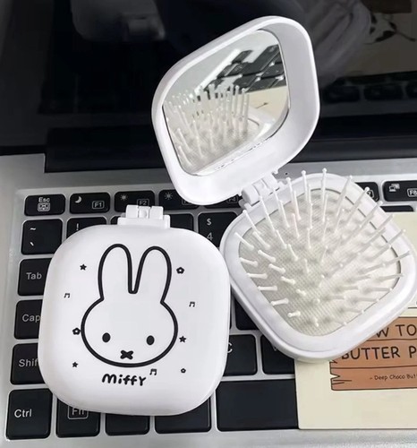 Miffy compact mirror - miffy, comb