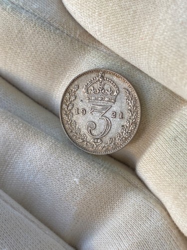 George threepence 1921 - threepence,