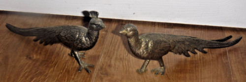 Vintage silver plated pheasant - silver,