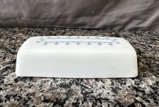 60s Vintage Pyrex Snowflake Garland Covered Butter Dish - COVER ONLY