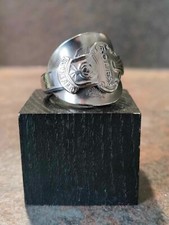 Rolex Spoon Saddle Wrap Ring Interlaken Rose style. SIZE UK Z+2