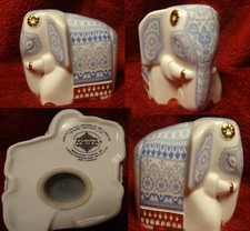 Oriental/Indian Style (Sri Lankan) Elephant Porcelain Tea Holder 