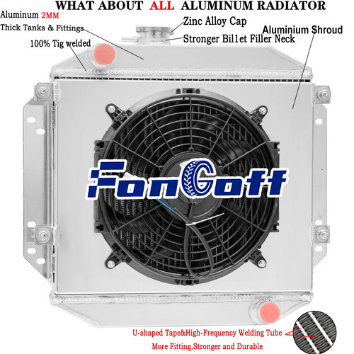 Rows radiator shroud fan for - 2,