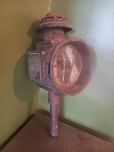 Vintage antique carriage lamp - vintage,