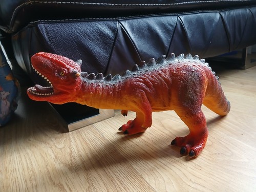 Large soft rubber carnotaurus - soft,