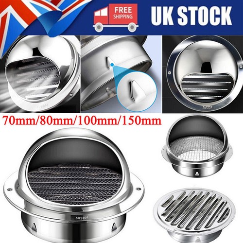 Stainless steel wall air vent - steel,