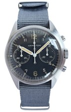 Hamilton British Military Issue 1972 6BB RAF Hand Winding Chronograph Fab Four