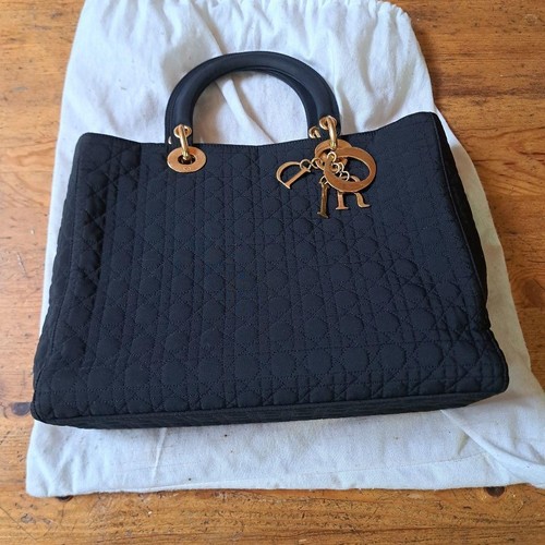 Christian dior bag black gold - bag,