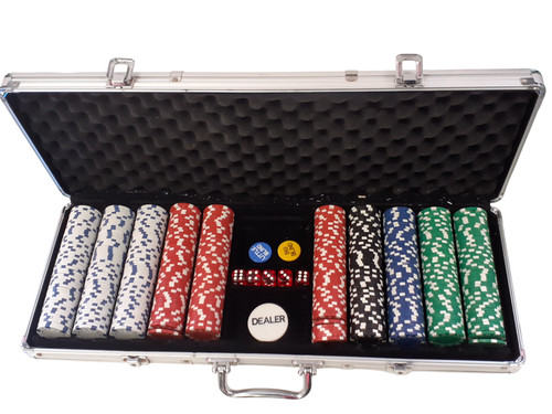 Poker set silver - poker,