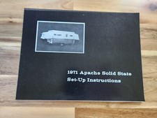 Vintage 1971 Apache Solid State Camping Camper / Trailer Setup Instructions