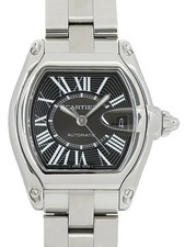CARTIER Roadster Lm W62041V3 Black Men's Used Watch #111026