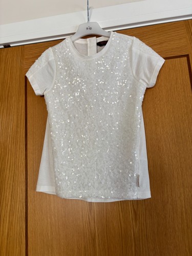 Girls white cream - white, sparkly