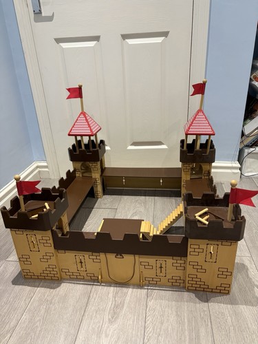Elc wooden castle set - wooden, with