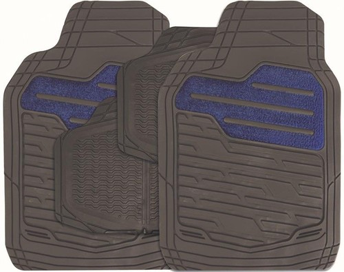 Blue black rubber floor - rubber, mats