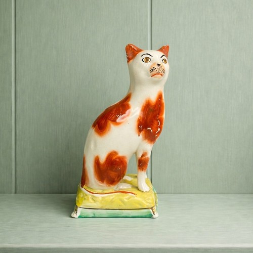 19th century staffordshire cat - 19th,