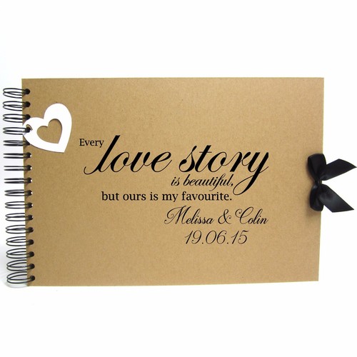 Personalised kraft scrapbook - kraft,