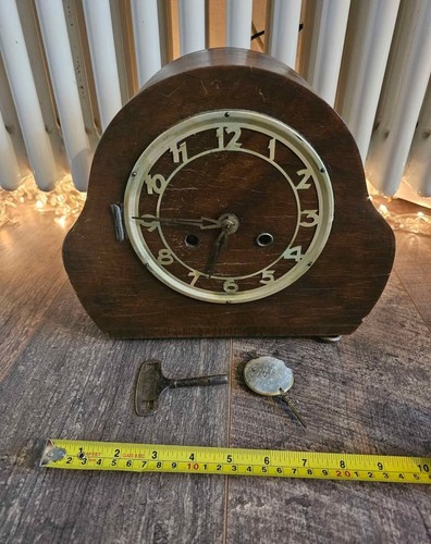 Art deco mantel clock - art,