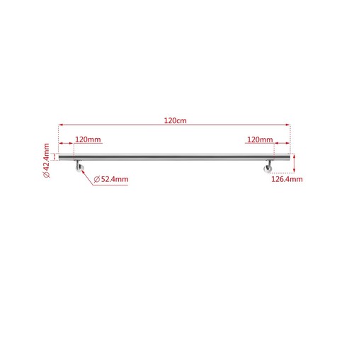 304 stainless steel handrail - stainless,