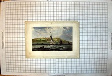 Antique Old Print Erith And