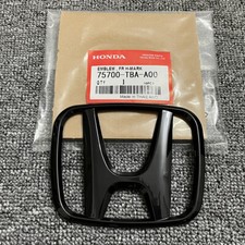 Gloss/Black Front Grille Emblem For Honda 2016-2021 Civic Coupe SI Sedan 4-Door