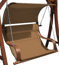 Seat for Hollywood swing wood larch incl. roof MERU BROWN WITHOUT FRAME