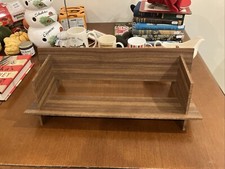 Vintage Book Trough Shelf 1970s 51cm x 23cm x 18cm