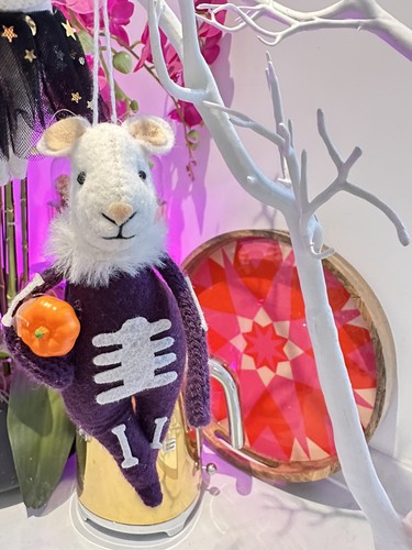 Halloween skeleton mouse - mouse, cute