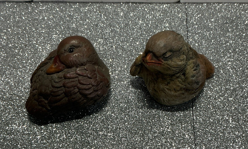 Small carved birds - carved,