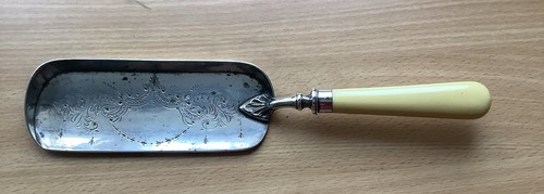 Antique silver plate crumb - antique,