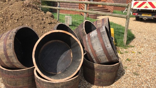 Whiskey barrel cask - barrel,