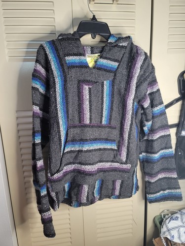 Iguana jack baja woven hoodie - baja,