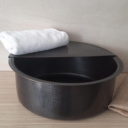 Handmade copper pedicure bowl - handmade,