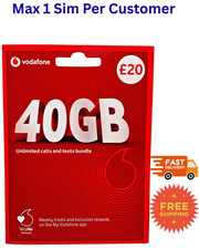 1 x VODAFONE PAY AS YOU GO SIM