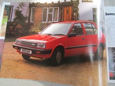 1985 Nissan Sunny Saloon Estate 1.3 1.5  L GS SGL DX Coupe Saloon Sales Brochure