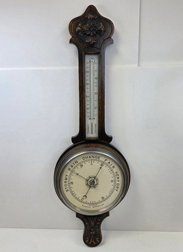 Antique aneroid barometer - antique,