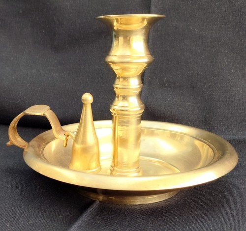 Brass chamberstick candlestick